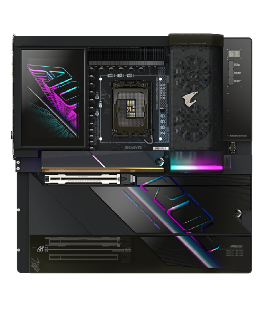 Gigabyte z890 aorus xtreme ai top placa base - compatible con cpus intel core ultra (serie 2), vrm de 22+1+2 fases, hasta 9500mh