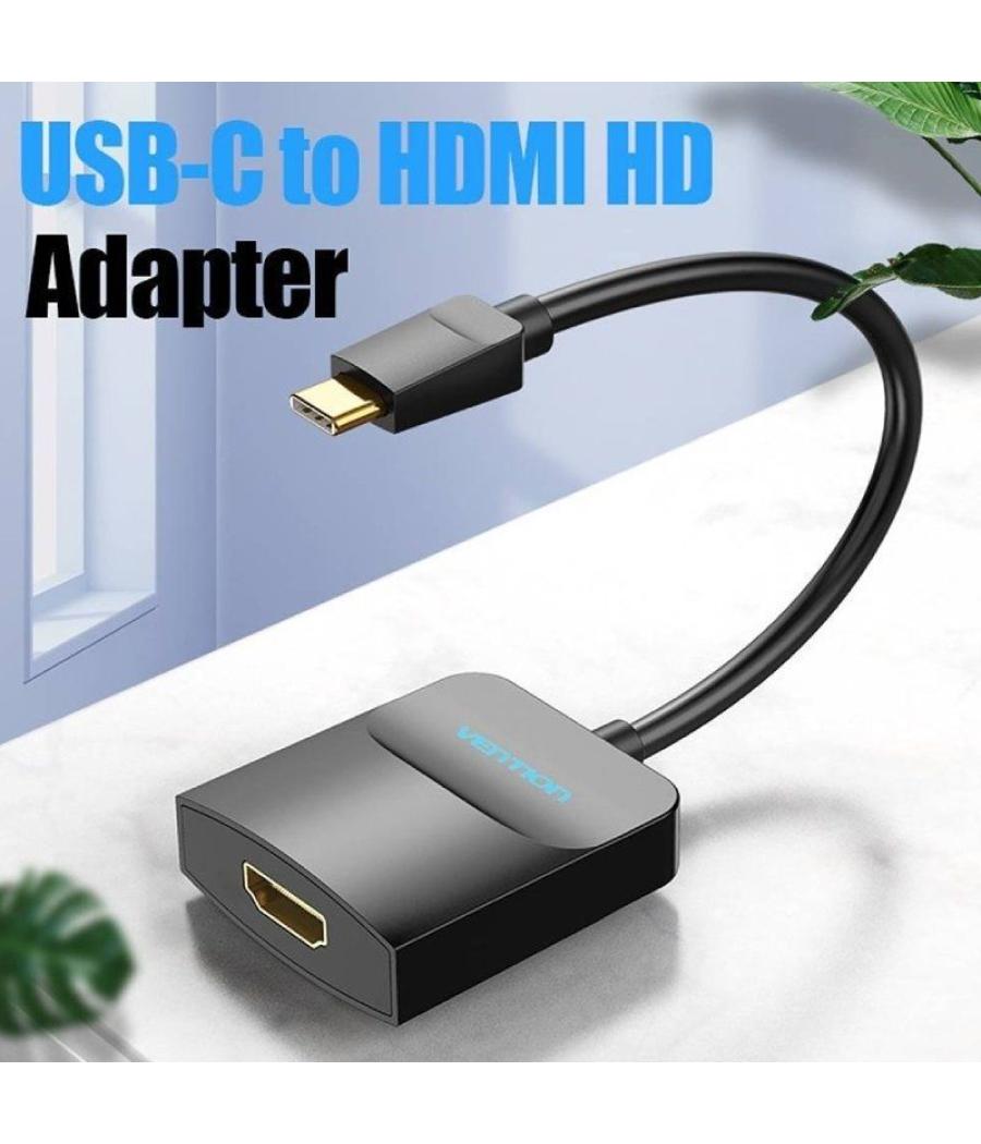 Adaptador vention tdcbb/ usb tipo-c macho - hdmi hembra