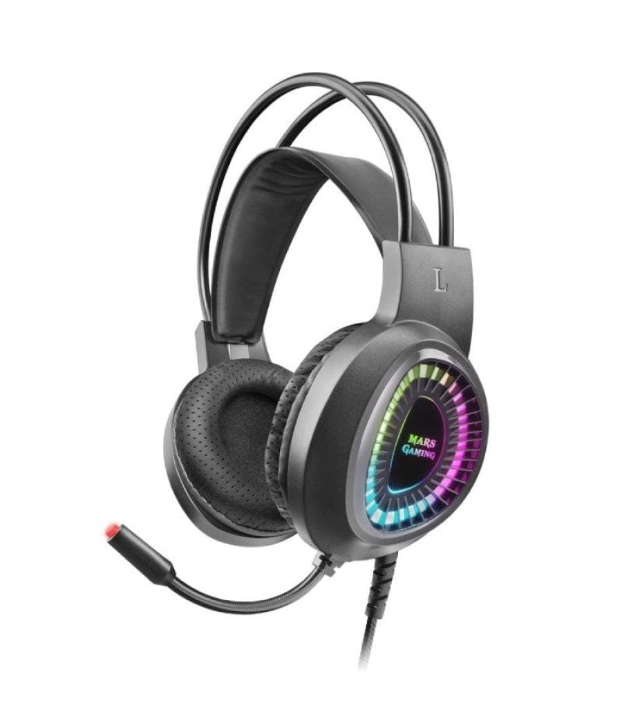 Auriculares gaming con micrófono mars gaming mh220/ jack 3.5/ negros Auriculares gaming con micrófono mars gaming mh220/ jack 3.5/ negros