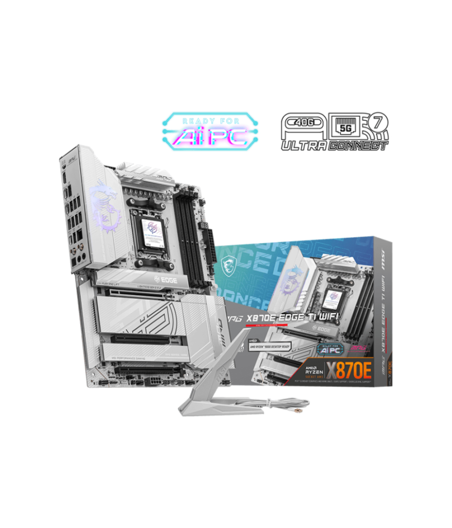 Placa base msi mpg x870e edge ti wifi atx am5 4xddr5