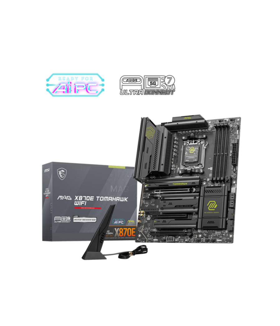 Placa base msi mag x870e tomahawk wifi atx am5 4xddr5