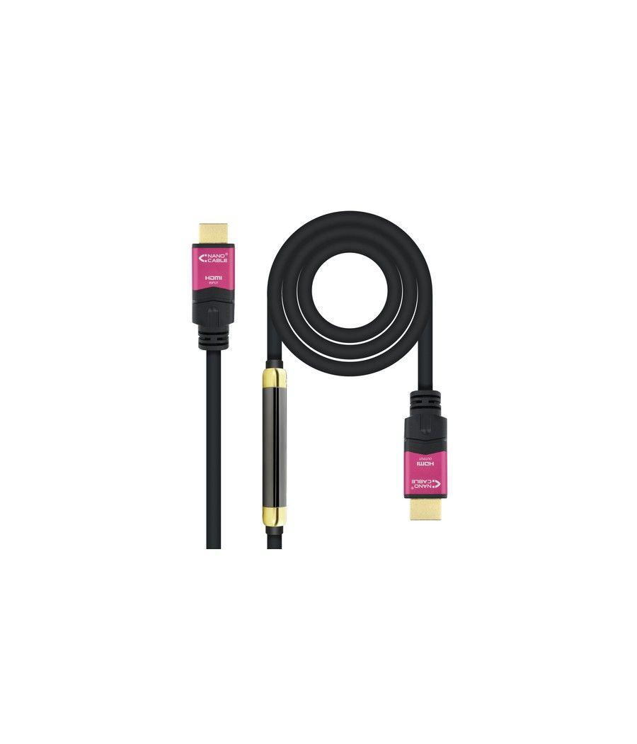 Nanocable 10.15.3730 cable HDMI 30 m HDMI tipo A (Estándar) Negro, Rosa - Imagen 1