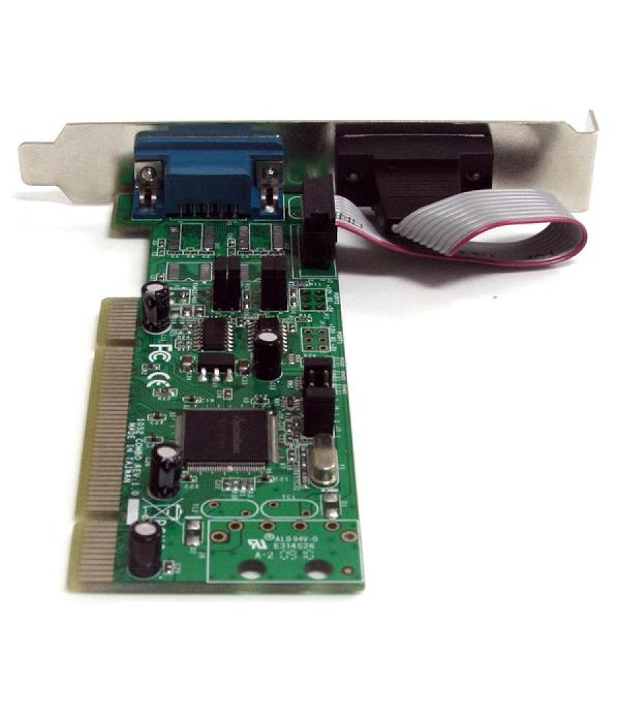 StarTech.com Tarjeta Adaptadora PCI de 2 Puertos Serie RS422/485 DB9 UART 161050 5V o 3.3V