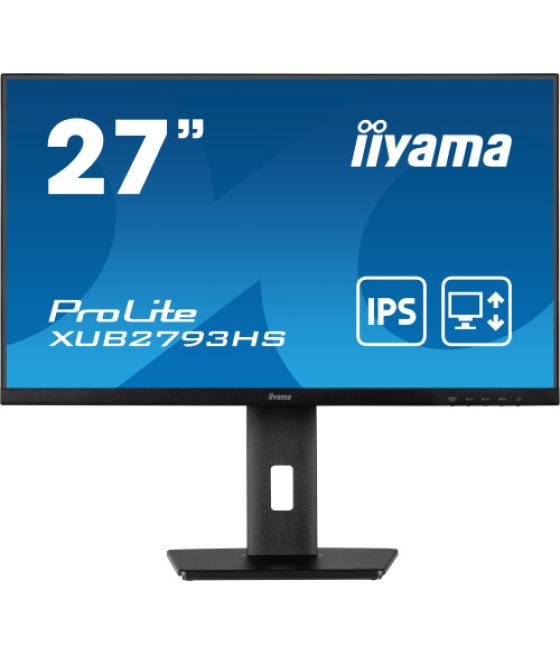 Iiyama prolite xub2793hs-b7 pantalla para pc 68,6 cm (27") 1920 x 1080 pixeles full hd led negro