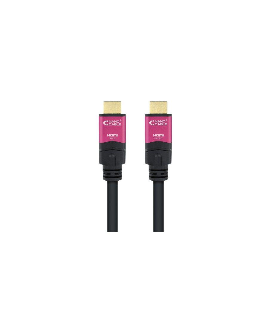 Nanocable 10.15.3730 cable HDMI 30 m HDMI tipo A (Estándar) Negro, Rosa - Imagen 2