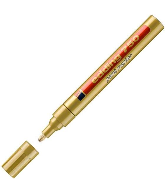 Edding marcador permanente 750 tinta opaca brillante oro