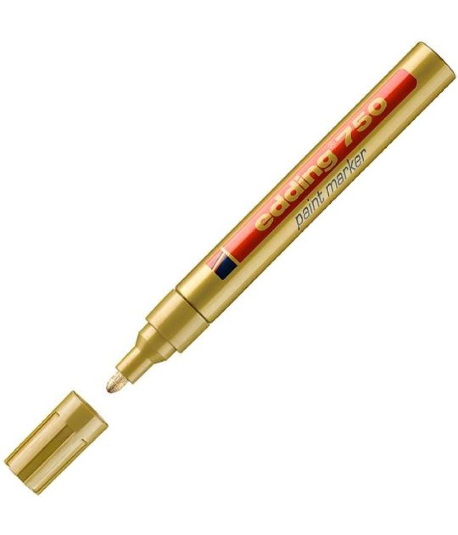 Edding marcador permanente 750 tinta opaca brillante oro