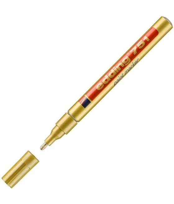 Edding marcador permanente tinta opaca 751 oro