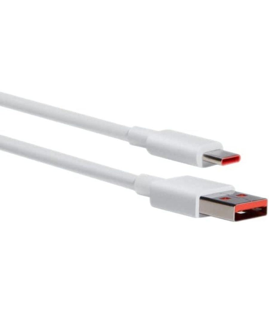 Cable usb xiaomi 6a type-a to type-c/ usb macho - usb tipo-c macho/ 1m/ blanco