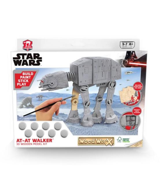 Replica madera para pintar woodwork star wars at - at walker del imperio