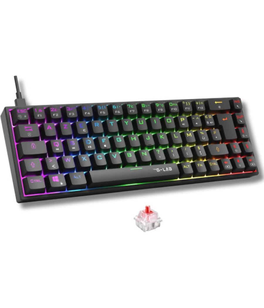 Gaming keyboard mechanical red swich wired keyz-titan-b/sp