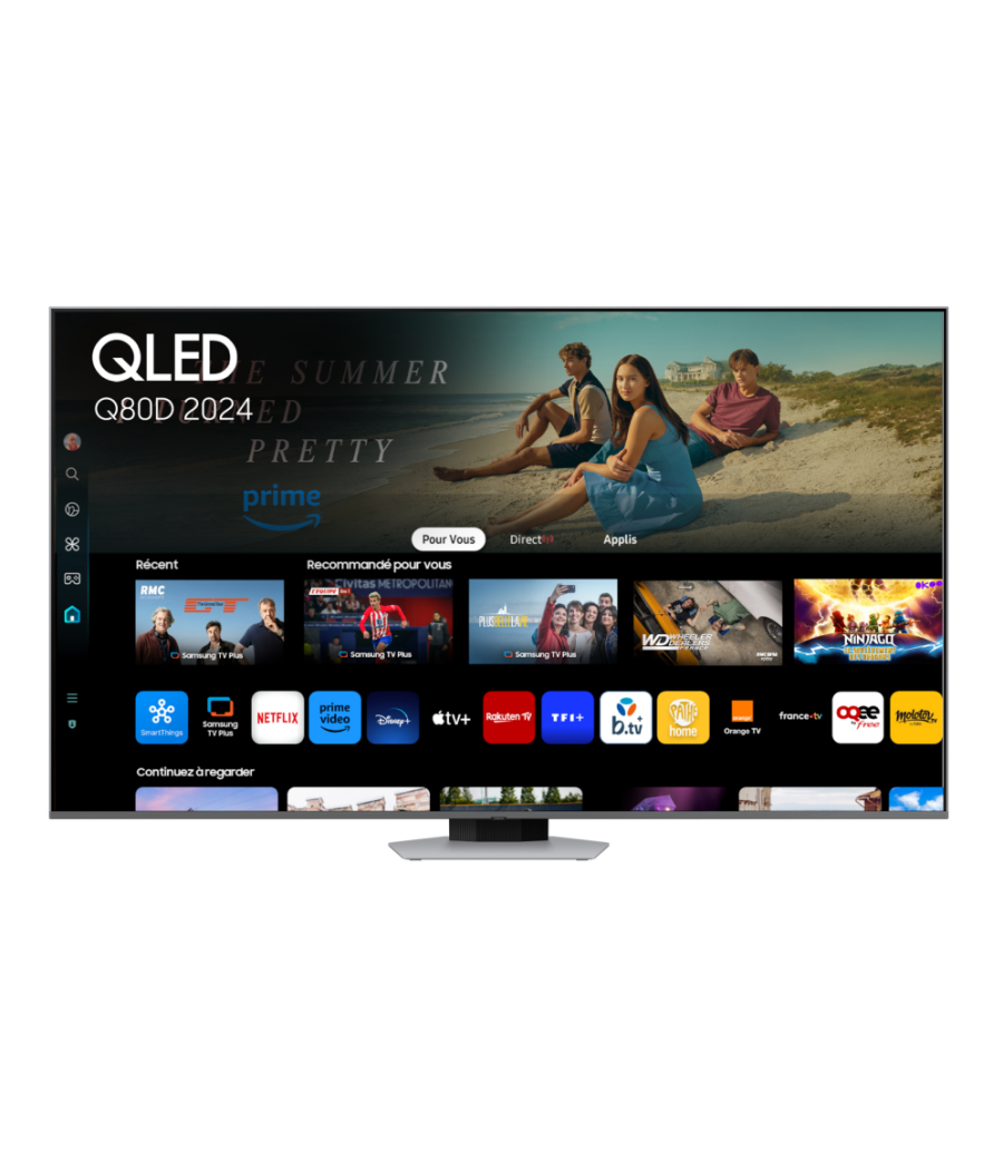 Tv samsung qled tq65q80dat 65" 4k uhd nq4 ai gen2