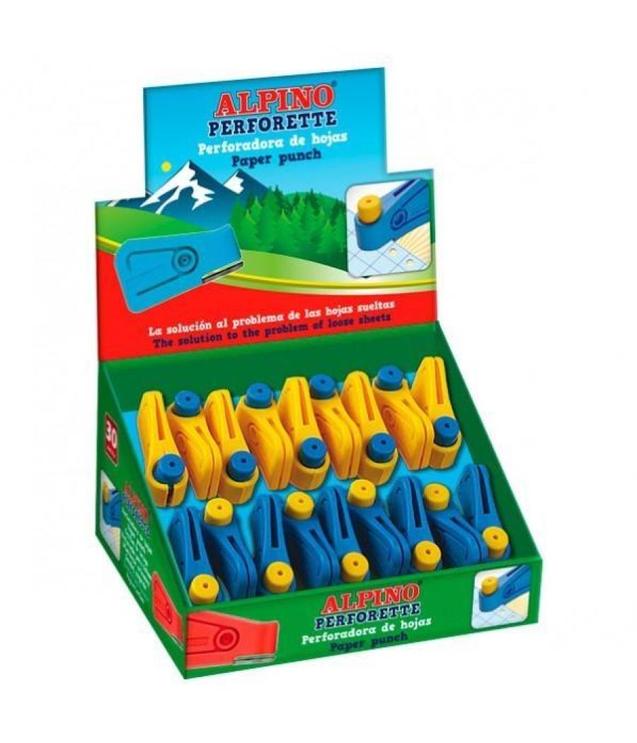 Alpino taladrado perforette 1 agujero c/surtidos