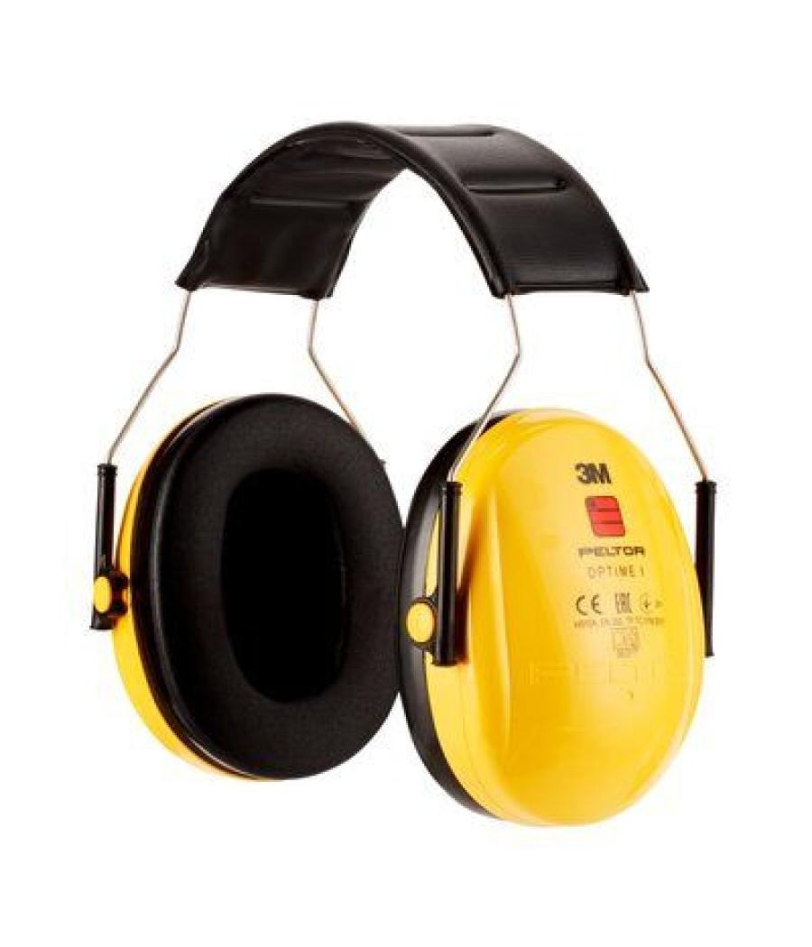 Cascos orejeras acolchadas con diadema proteccion auditiva peltor optime h510a-1 snr-27db amarillo 3m 7100334982