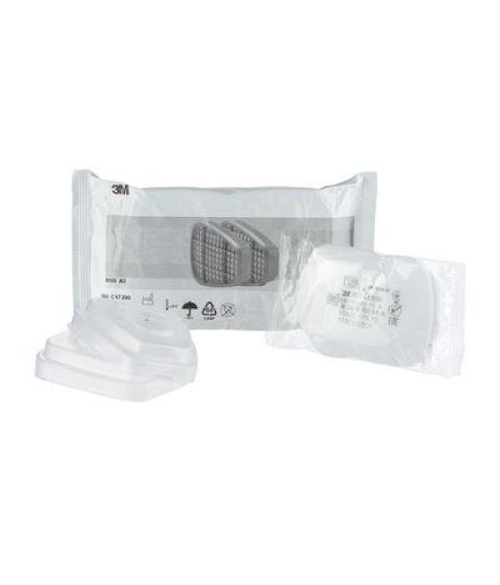 Kit filtros de repuesto para mascarilla 6002-1 a2p2 3m 7100330417