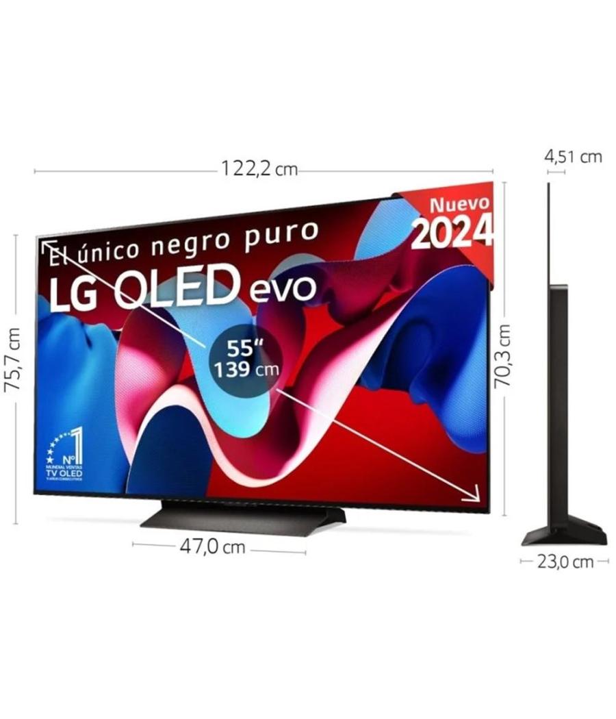 Tv lg 55 pulgadas oled evo uhd 4k - oled55c44la - smart tv