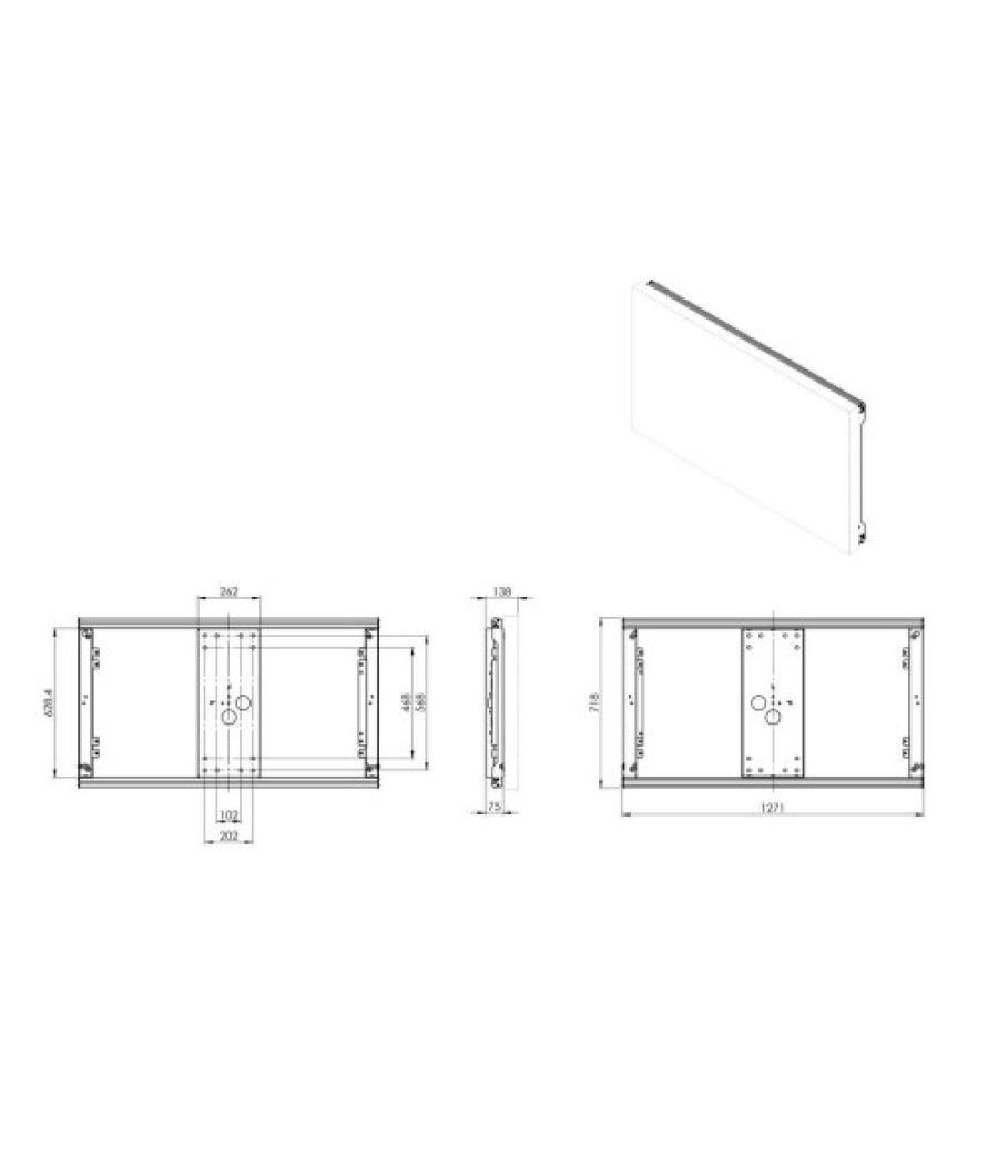 Vogels gama profesional pow 1602 outdoor wall mount for lg 55xe4f (pow 1602)