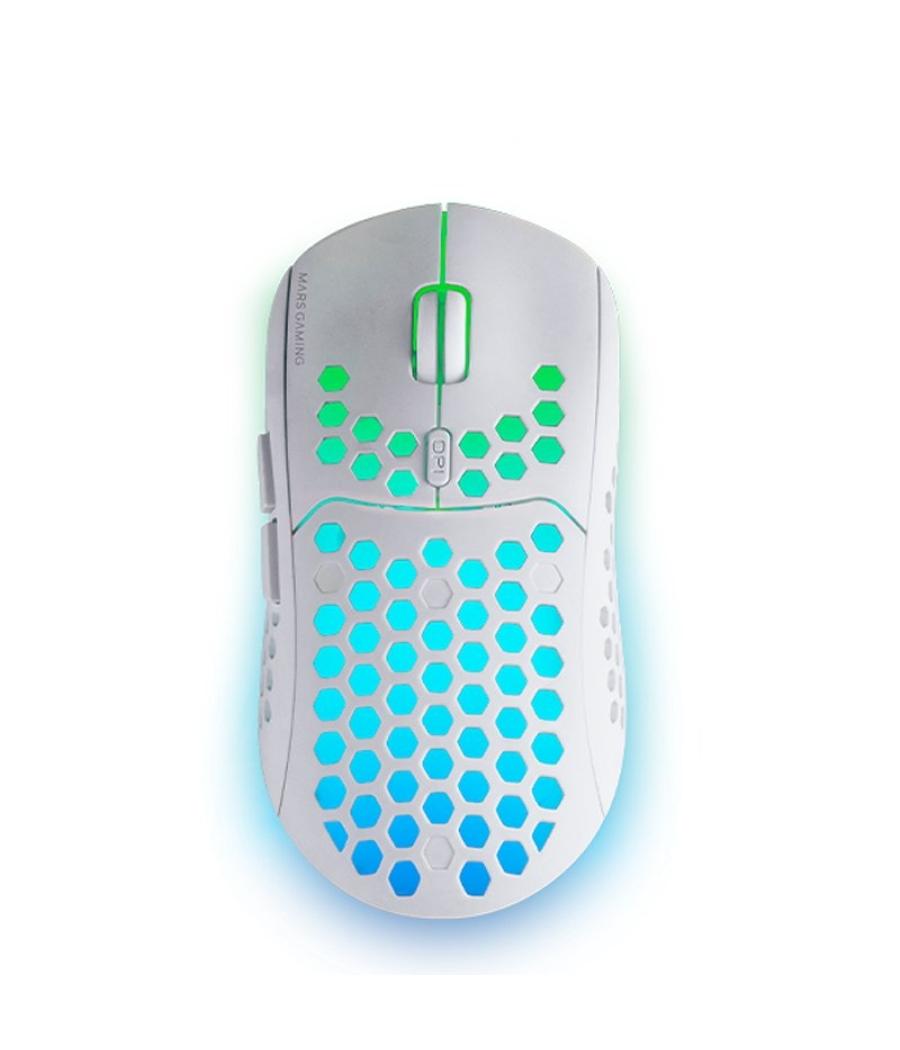 Mars gaming raton inalámbrico mmw3 79g white