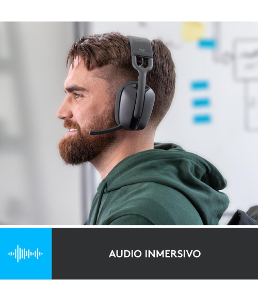 Logitech Zone Vibe 100 Auriculares Inalámbrico Diadema Llamadas/Música Bluetooth Grafito