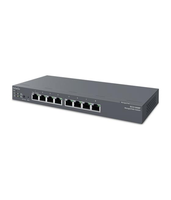 EnGenius ECS1008P switch Gestionado L2 Gigabit Ethernet (10/100/1000) Energía sobre Ethernet (PoE) Negro