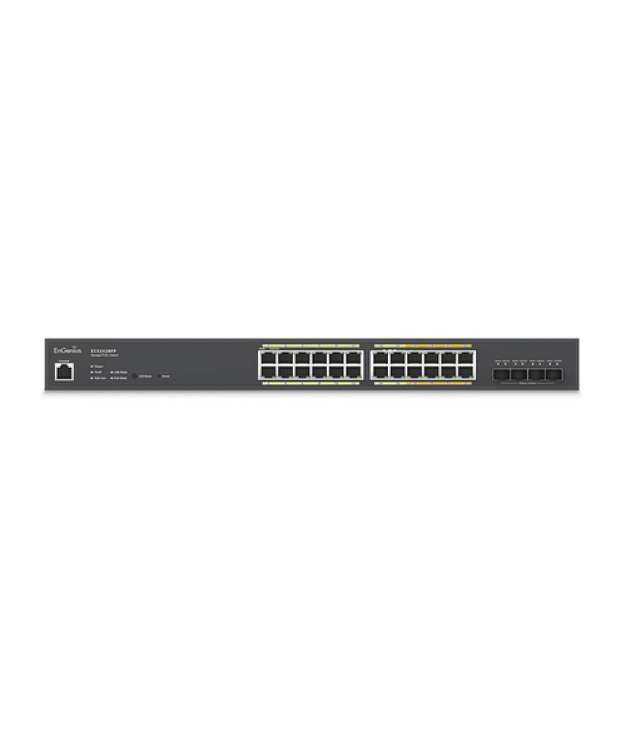 EnGenius ECS2528FP switch Gestionado L2+ Gigabit Ethernet (10/100/1000) Energía sobre Ethernet (PoE) Negro