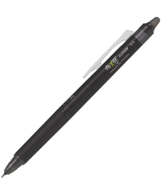 Pilot bolígrafo tinta borrable frixion point clicker 0.5 negro