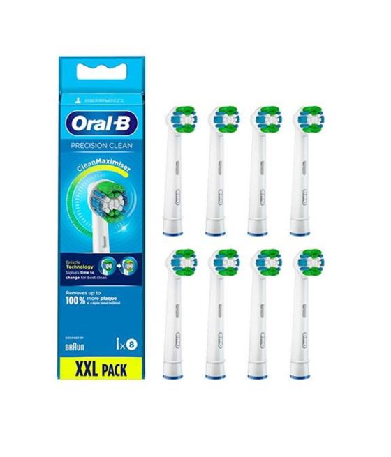 Pack de 8 cabezales recambios braun oral b eb20rb - 8