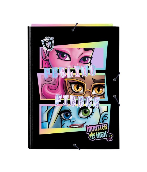 Safta carpeta con gomas folio 3 solapas monster high "creep"