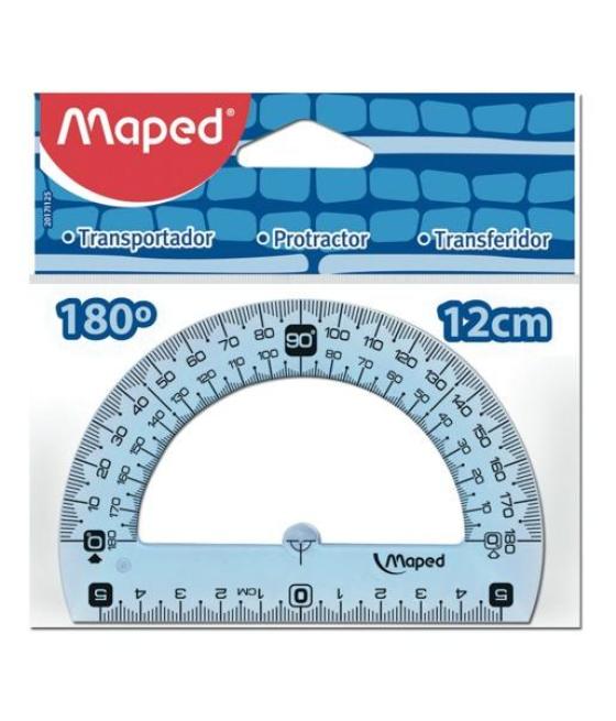 Maped transportador geometric 180º base de 12 cm