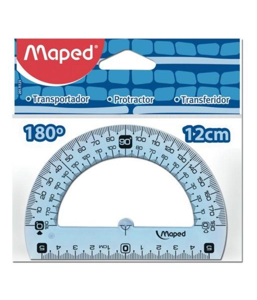 Maped transportador geometric 180º base de 12 cm