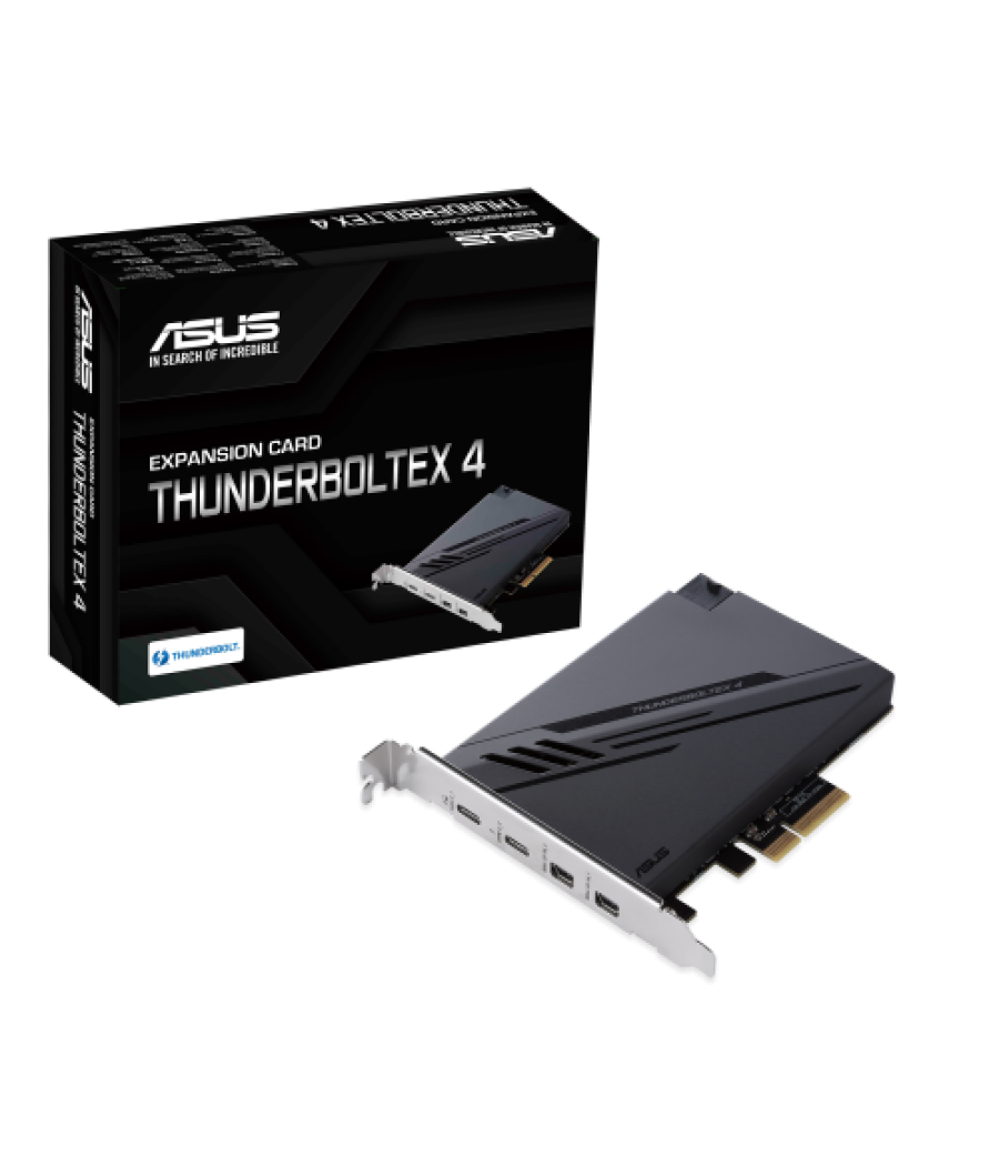 Asus thunderboltex 4 tarjeta y adaptador de interfaz interno mini displayport, pcie, thunderbolt, usb 2.0, usb 3.2 gen 2 (3.1 ge