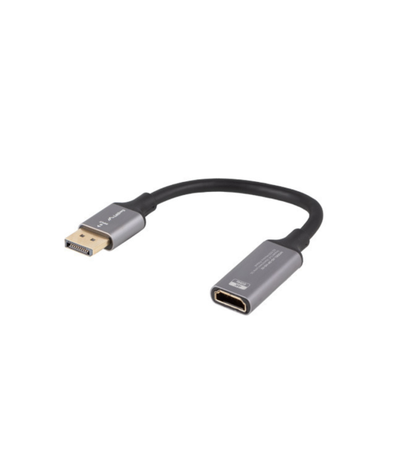 Adaptador lanberg 4k displayport macho/hdmi hembra 20cm