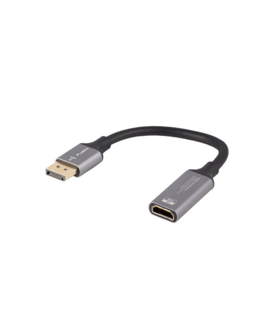 Adaptador lanberg 8k displayport macho/hdmi hembra 20cm