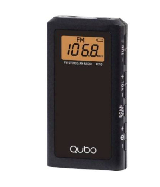 Radio portátil qubo rd-10/ negro