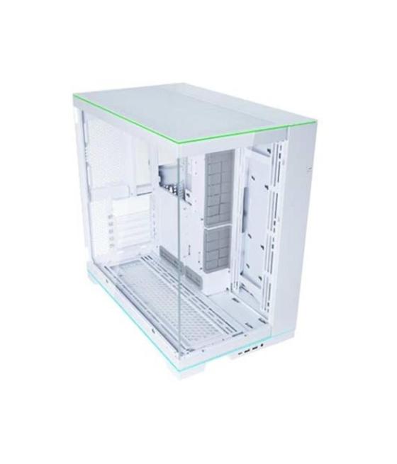 Caja ordenador gaming lian li e - atx o11d evo rgb cristal templado blanco