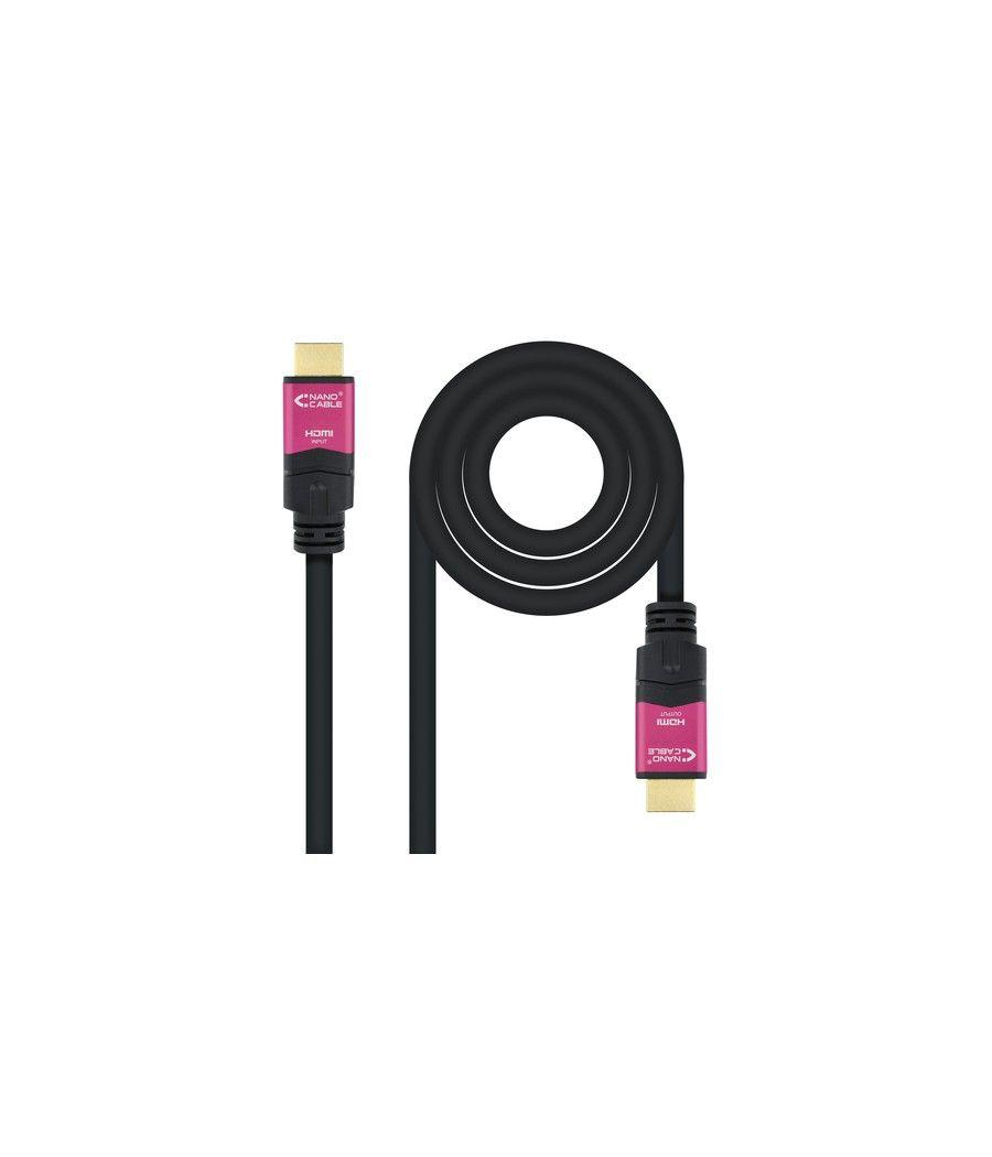 Nanocable 10.15.3715 cable HDMI 15 m HDMI tipo A (Estándar) Negro, Rosa - Imagen 1