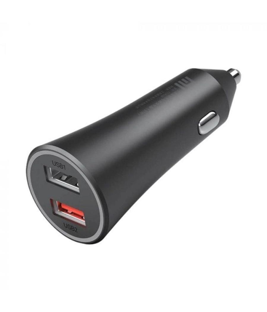 Cargador de coche xiaomi mi car charger/ 2xusb/ 2a/ 3a