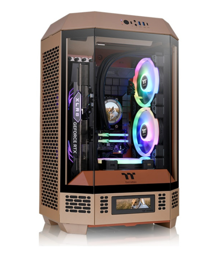 Caja thermaltake the tower t300 m-atx 2xusb 3.0 sin fuente gravel sand