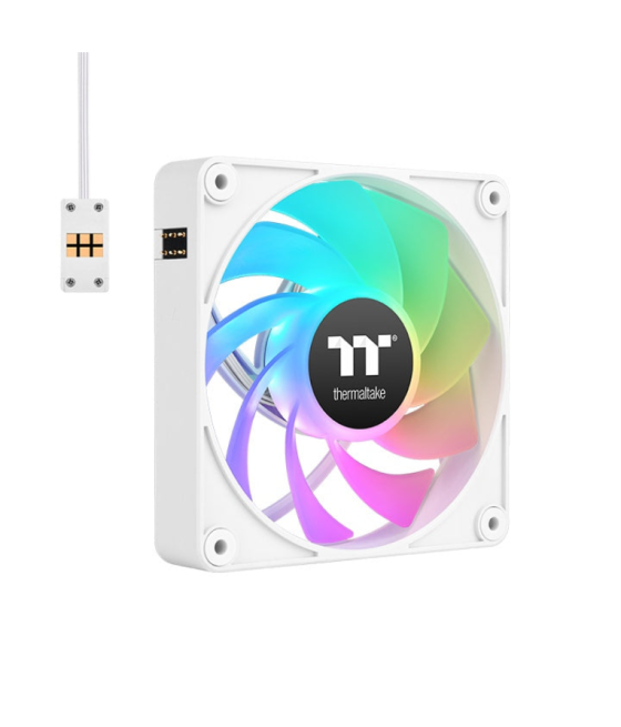 Ventilador inverso magnetico de caja thermaltake ct120 ex argb 3xvent blanco