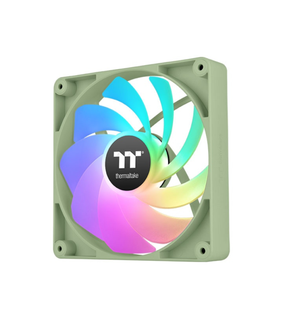 Ventilador inverso caja thermaltake ct120 argb 2xvent verde matcha