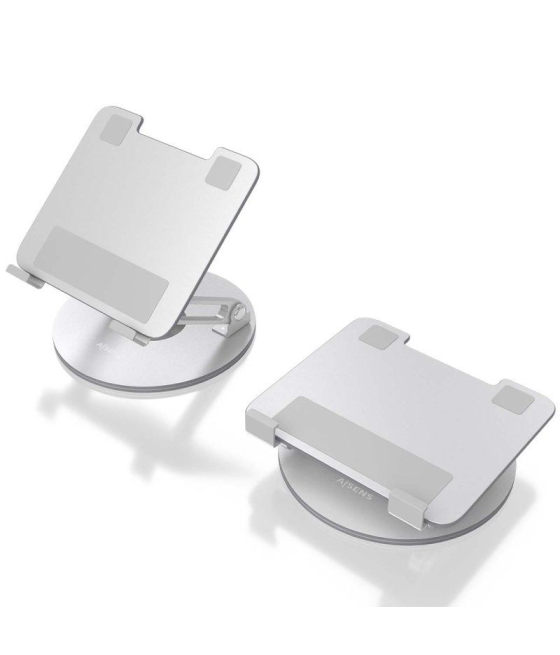 Soporte de sobremesa giratorio aisens lps4sl-341 para portátil de 7-13'/ hasta 2kg