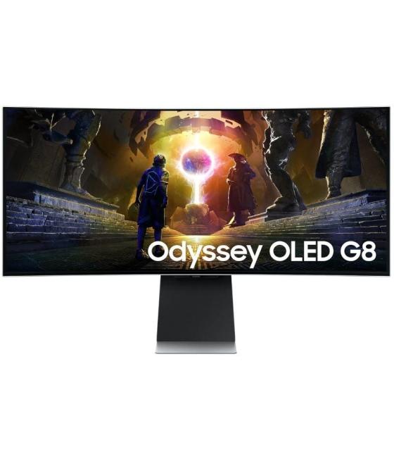 Monitor gaming ultrapanorámico curvo samsung g8 odyssey oled s34dg850su 34'/ wqhd/ 0.03ms/ 175hz/ multimedia/ regulable en altur