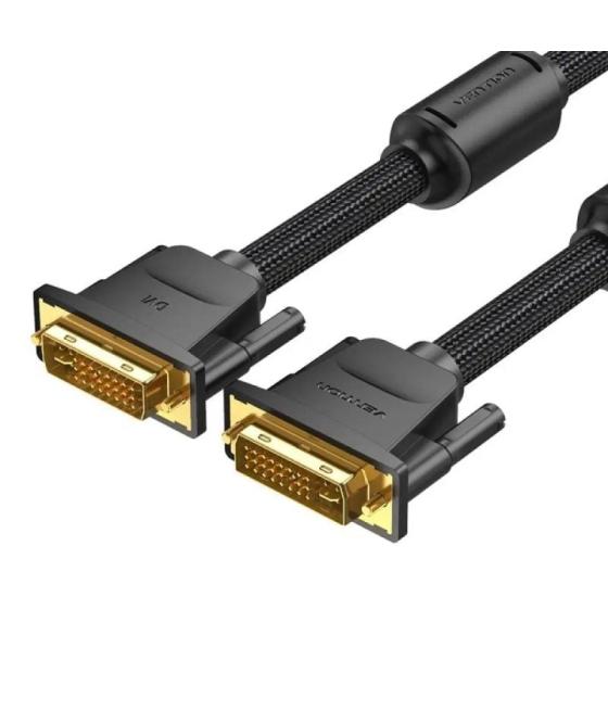 Cable dvi vention eaebi/ dvi-d macho - dvi-d macho/ 3m/ negro