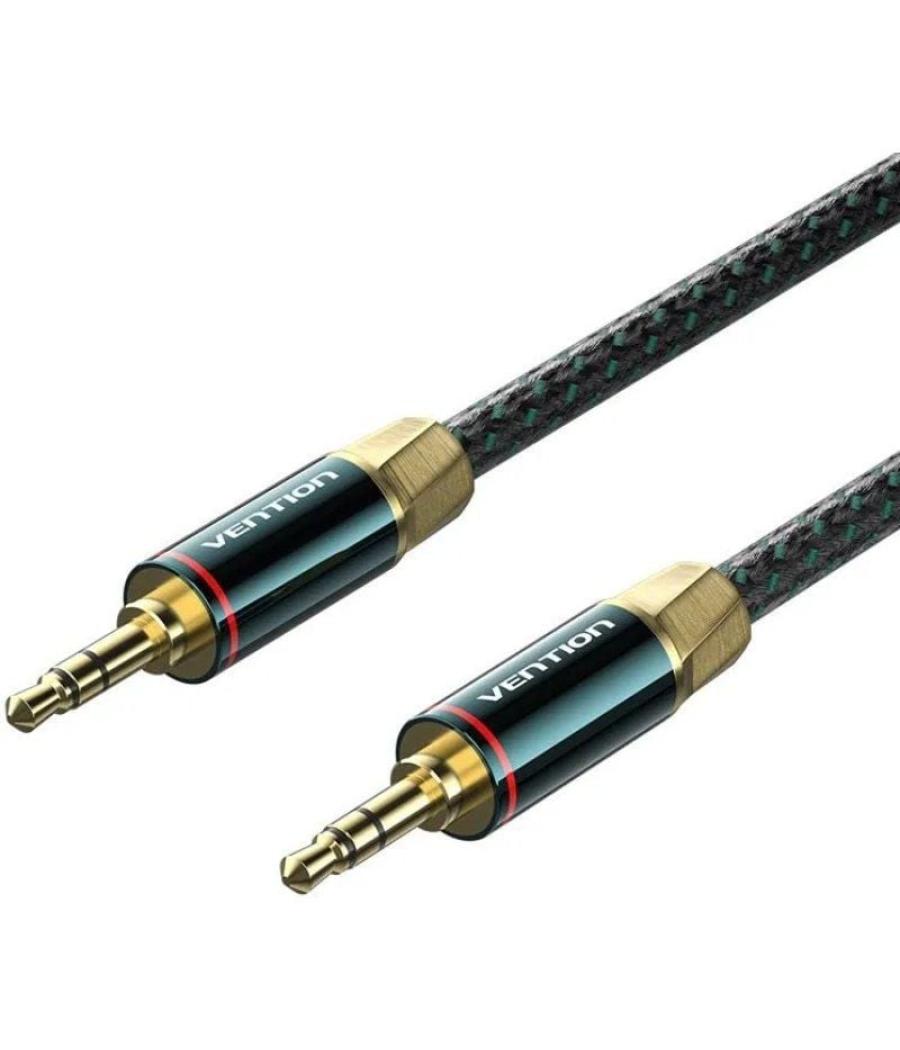 Cable audio vention baygl/ jack 3.5 macho - jack 3.5 macho/ 10m/ verde y negro