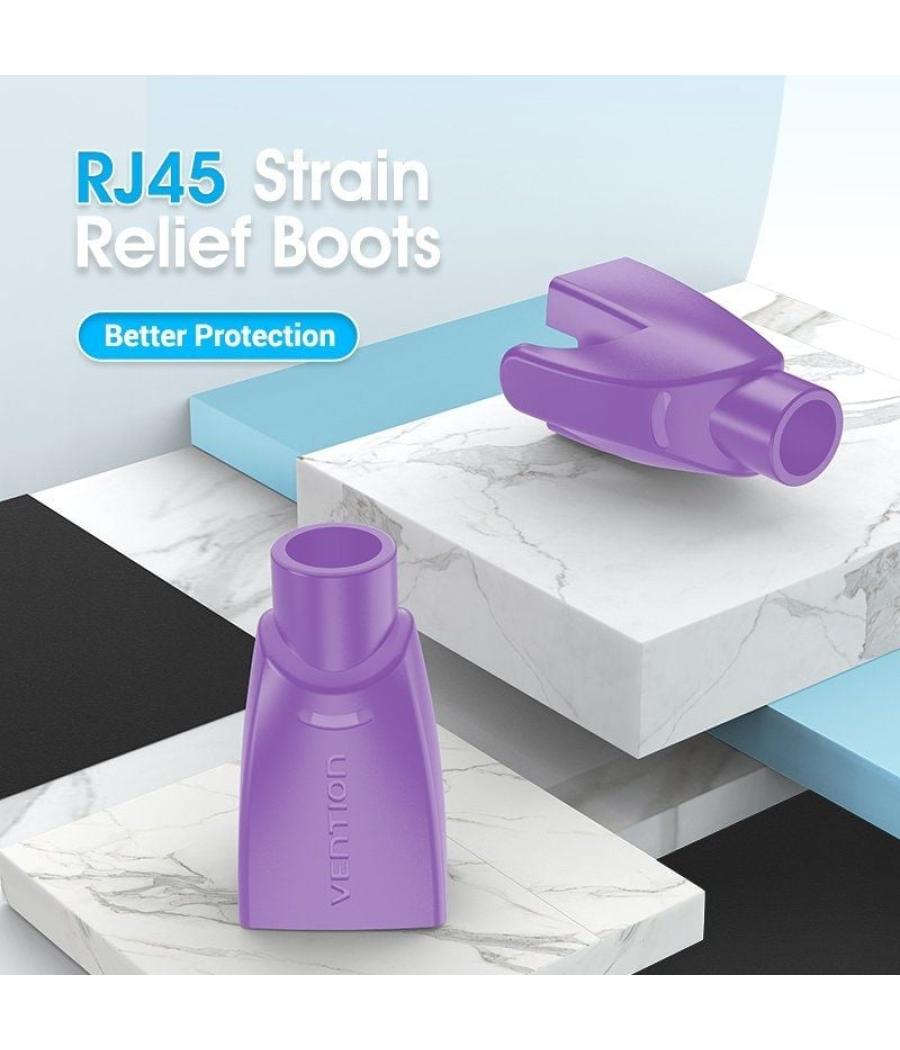 Funda protectora rj45 vention iodv0-100/ 100 uds/ morada