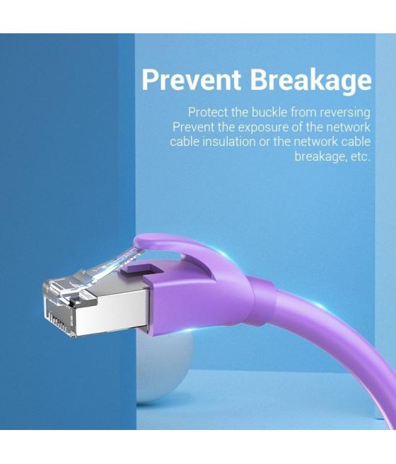 Funda protectora rj45 vention iodv0-100/ 100 uds/ morada