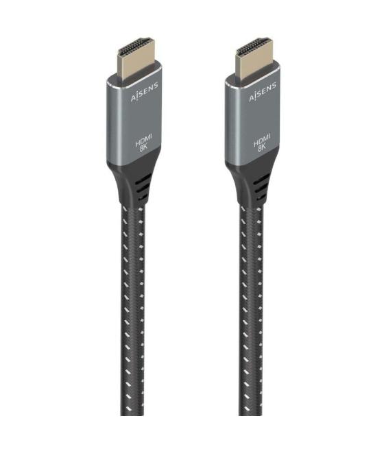 Cable hdmi 2.1 8k aisens a150-0878/ hdmi macho - hdmi macho/ 10m/ gris y negro