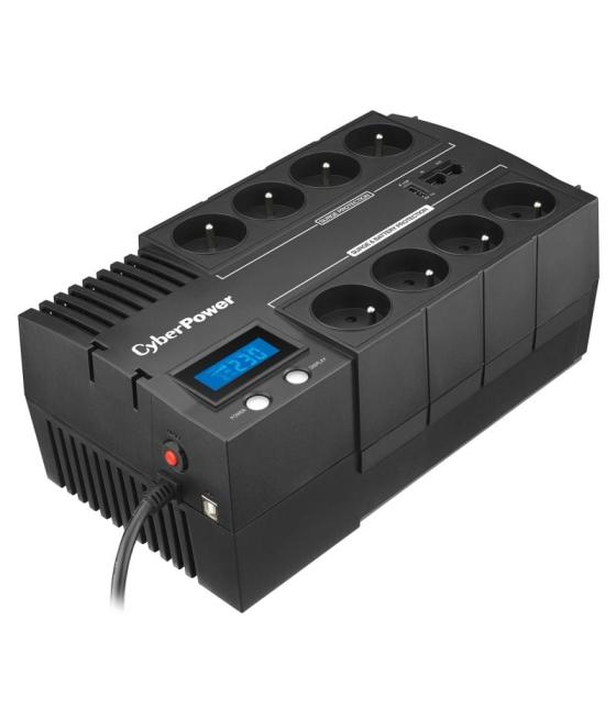 Sai línea interactiva cyberpower br700elcd/ 700va-420w/ 8 salidas/ formato bloque