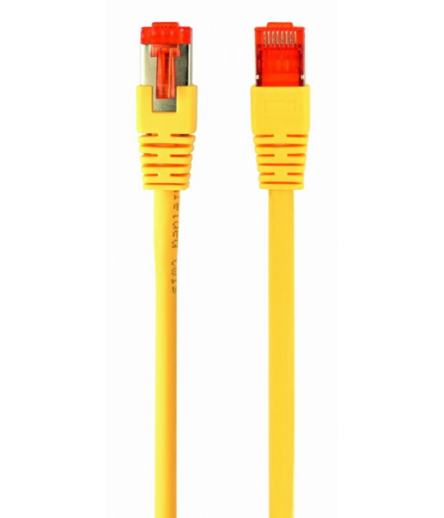 Cable red s-ftp gembird cat 6a lszh amarillo 1 m