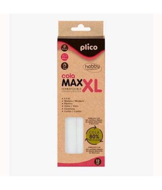 Plico barras de cola para pistola termofusible baja temperatura transparentes eco (80% reciclada) ø8mm x 200mm -25u-